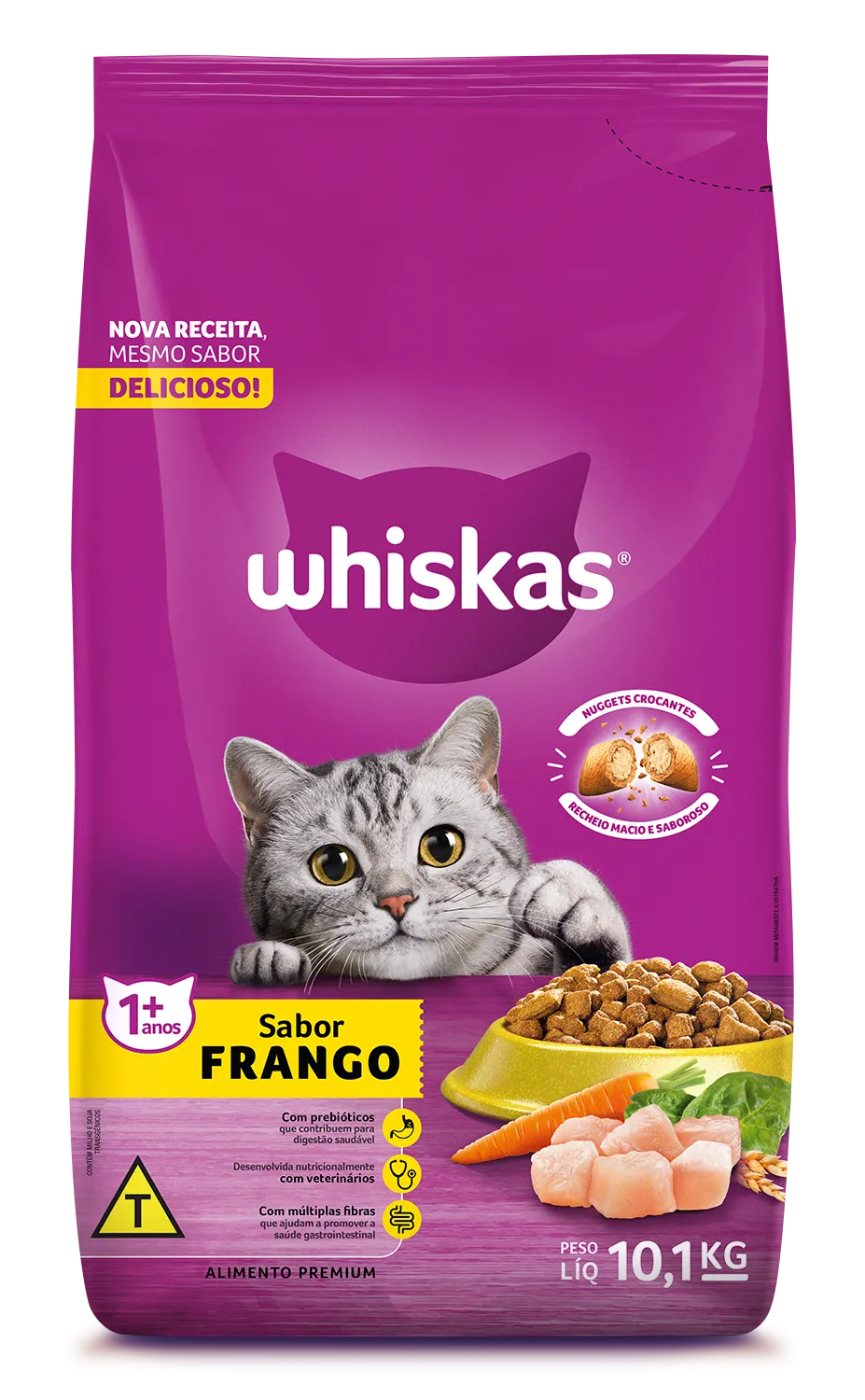 Ração Whiskas Frango Adulto 10kg