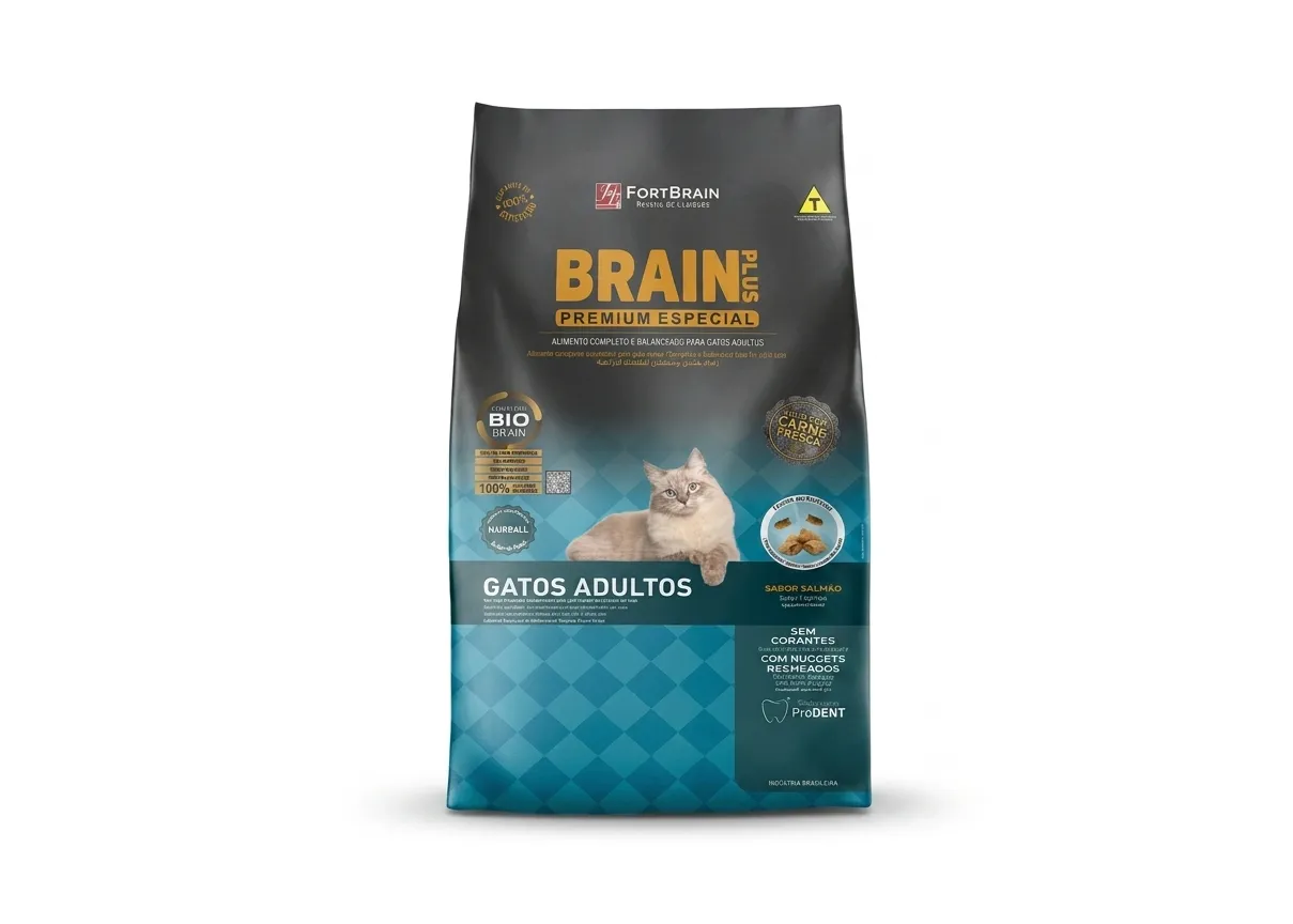 Brain Plus Gatos Salmão 10kg